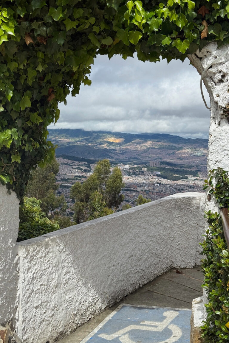 Panoramic view of Bogotá from Cerro Monserrate – one of the top things to do in Bogota for incredible city views.