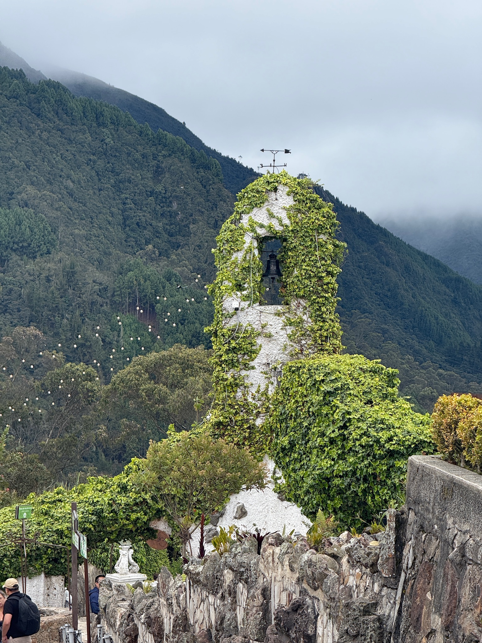Church at the top of Cerro Monserrate in Bogotá, Colombia – a must-see spot and one of the top things to do in Bogota.