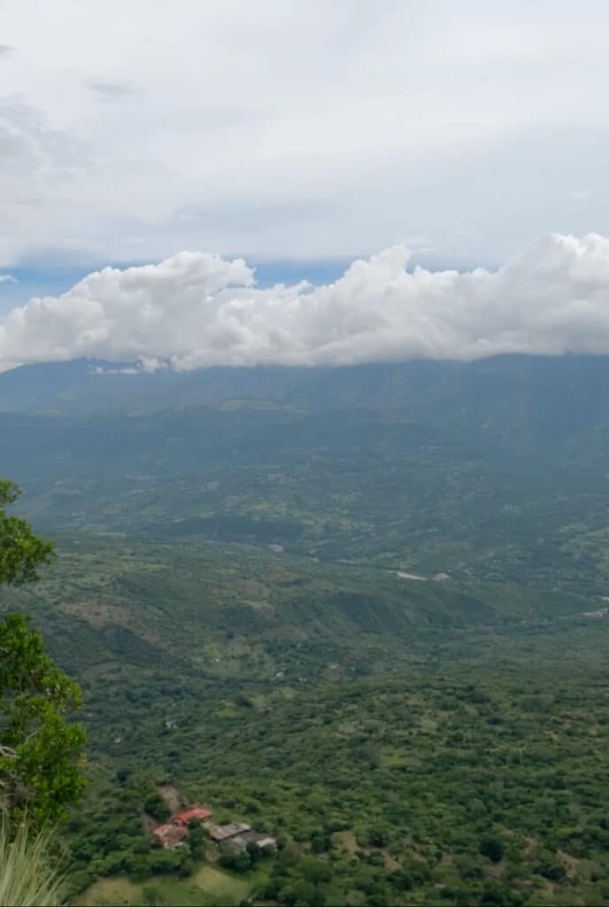 View of Chicamocha Canyon from a viewpoint near Barichara, Colombia